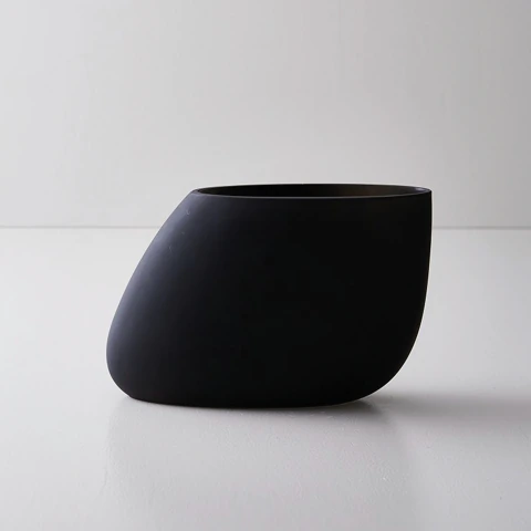 JARRON DE VIDRIO JN07 │MOD. NEGRO