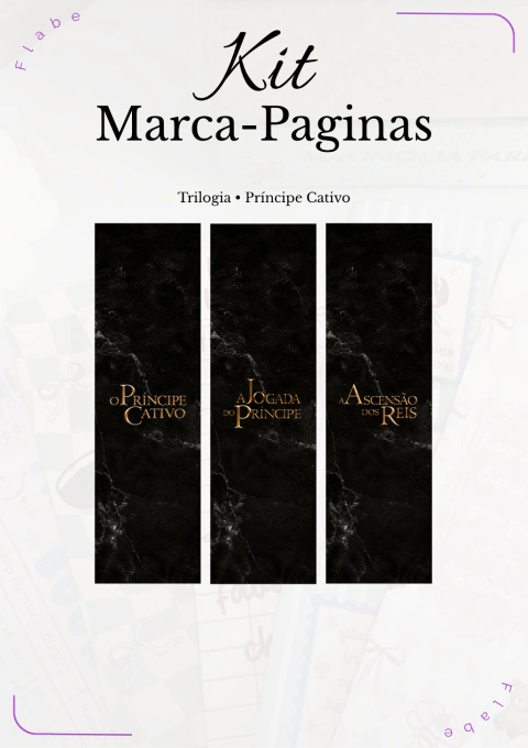 KIT MARCA PAGINAS - Príncipe Cativo