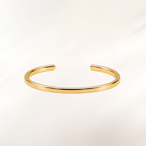 Brazalete Liso Dorado - AZA045