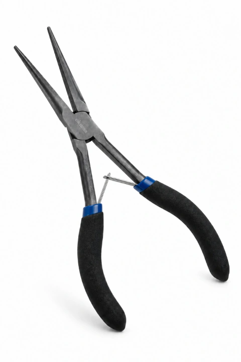 Pinza Mini Okuma Punta Larga 15 cm Acero Inoxidable para Pesca