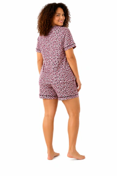 Pijama Feminino Americano em Suede Premium Plusize Conforto e Estilo na internet