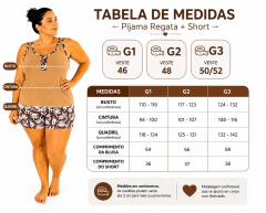 Pijama Feminino Regata com short em Suede Premium Plusize Confortável na internet