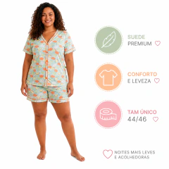 Imagem do Pijama Feminino Americano em Suede Premium Plusize Conforto e Estilo