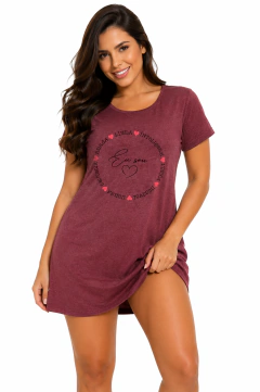 Imagem do Camisola Feminina 100% Algodão do M ao GG Fresquinha e Confortável