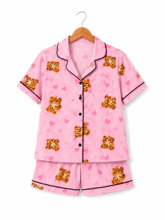 Pijama Feminino Americano em suede premium Plus Size Confortável - comprar online