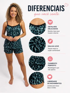 Imagem do Baby Doll Feminino em Malha Fria do M ao XG Conjunto Leve e Confortável