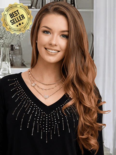 Blusa de Lycra Negra con Strass