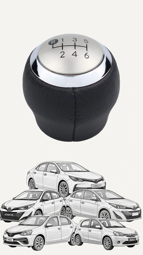 Pomo Palanca Cambios Toyota Corolla - Etios - Yaris Rosca 6ta - comprar online