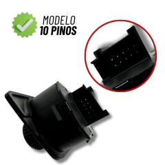 Botao Retrovisor Externo Eletrico Polo 2003 A 2008 - Notari Auto Parts
