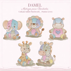 Coleção Safári Patchwork - Pontos Leves na internet