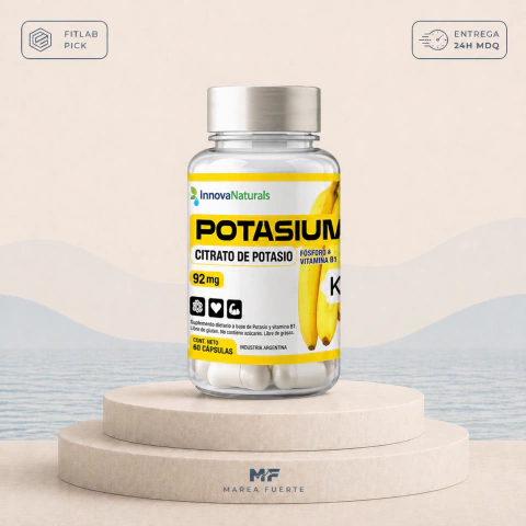 Citrato de Potasio 92mg + Vitamina B1 — InnovaNaturals x60 caps - comprar online