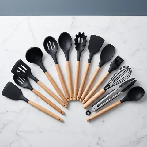 Set x12 Utensilios Explori - Mango de Madera