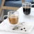 Taza de Vidrio Doble Pared Diseño Redondeado - tienda online
