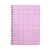 Cuaderno A4 cuadros rosa - comprar online