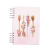 Agenda A5 RECETAS utensilios y flores