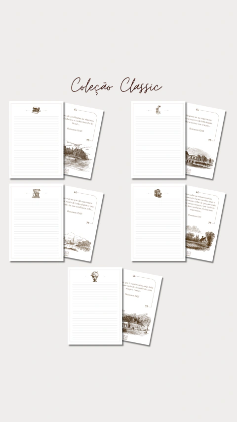 Papel de Carta - Coleção Classic