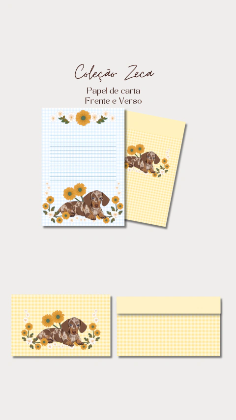 Papel de Carta - Coleção Zeca