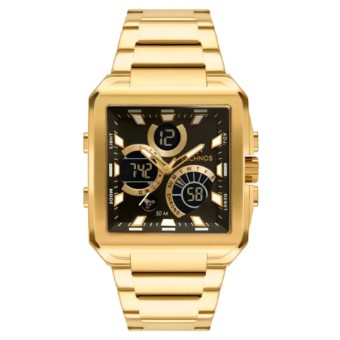 RELÓGIO TECHNOS MASCULINO QUADRADO BJ3940AA/1P ORIGINAL - comprar online