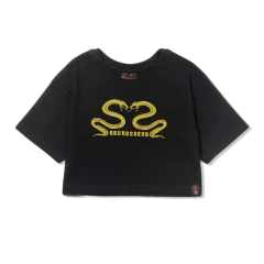 CROP SNAKE BLACK - comprar online