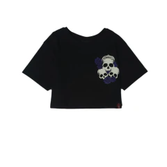 CROP OVER SKULL FLOWERS - comprar online