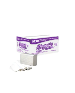 Caja de toallas para mano intercaladas ELEGANTE PREMIUM 4 paneles doble hoja x 10 (COD. 1030) - comprar online