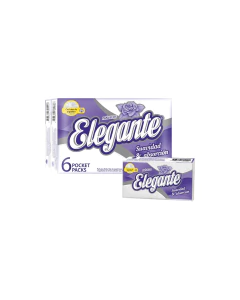 Caja de pañuelos ELEGANTE POCKET 6 x 10 DOBLE HOJA (COD. 981) - Papeles La Torre