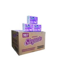 Caja de pañuelos ELEGANTE 36 x 150 unidades 13x20 cm. DOBLE HOJA (COD. 987) en internet