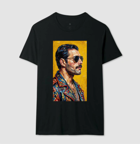 Camiseta - Arte Freddie Mercury