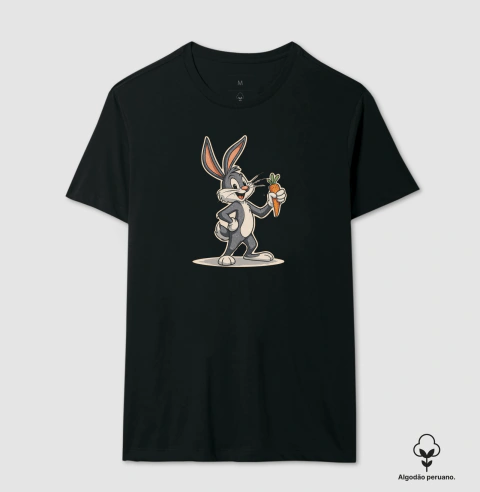 Camiseta Algodão Peruano - Pernalonga