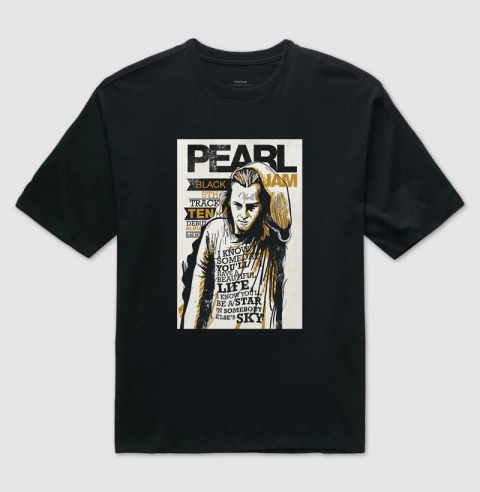 Camisa Oversized - Pearl Jam