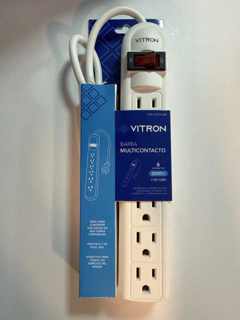 REGLETA DE 6 TOMAS DE VITROEN - comprar online