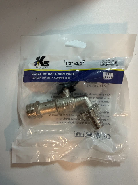 LLAVE DE BOLA CON PICO PARA MANGUERA DE METAL - KS VALVULAS - comprar online