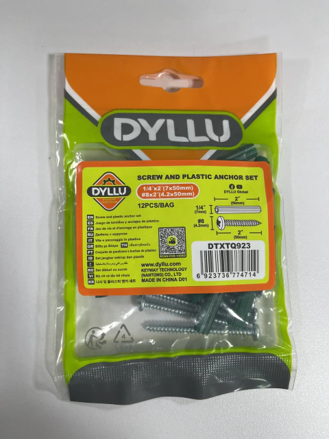 RAMPLUG PLASTICO CON TORNILLO - DE DYLLU