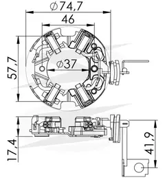 PORTA ESCOVA 116 - 12V SULCARBON .COMP - comprar online