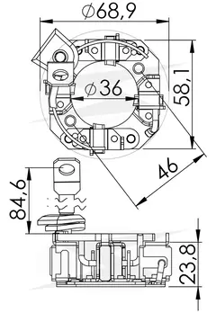 PORTA ESCOVA 248/A001 - 24V MITSU.,MBB;AXOR,ACTROS .COMP - comprar online