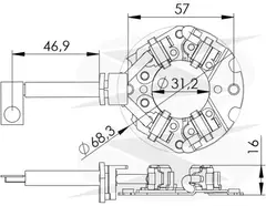 PORTA ESCOVA IK1255/A155 EMP.TOYOTA,YALE,ESCAVAD. .COMP - comprar online