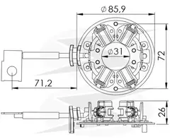 PORTA ESCOVA 164 - 12V BOSCH,F.250,F.4000 .COMP - comprar online