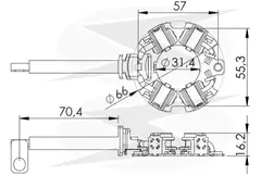 PORTA ESCOVA 180 - 12V HITACHI/MITS./NISSAN/RENAU. .COMP - comprar online