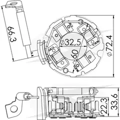 PORTA ESCOVA 183 - 12V FORD/MOTORCRAFT,F1000 .COMP - comprar online