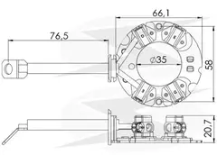 PORTA ESCOVA 192 - 24V 29MT D.REMY .COMP