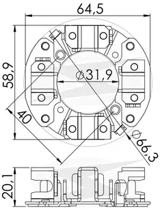 PORTA ESCOVA 208 - 12V DENSO,HILUX,TEMPRA .COMP - comprar online