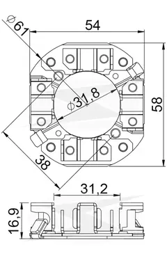 PORTA ESCOVA 209 - 12V DENSO,HONDA,COROLLA .COMP - comprar online