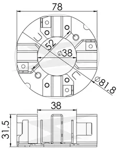 PORTA ESCOVA 237/A336 - 12V ISKRA 15E .COMP - comprar online
