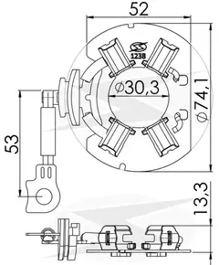 PORTA ESCOVA 238 - 12V GOL,SAVEIRO(SULCARBON) .COMP - comprar online