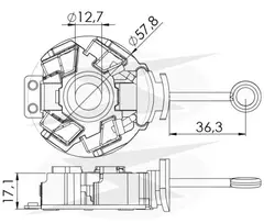 PORTA ESCOVA 242 - 12V COROLLA,HILUX (DENSO) .COMP - comprar online