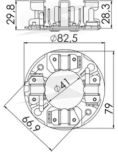 PORTA ESCOVA IK1149/A349 N.HOLLAND/R.ESCAVADEIRA .COMP - comprar online
