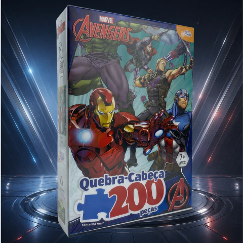 Quebra-Cabeça Vingadores Marvel 200 Peças
