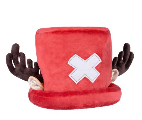 Chapéu de Pelúcia Chopper One Piece 25 cm