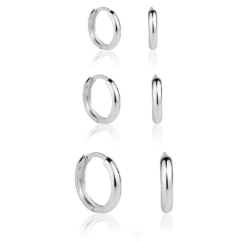 Trio argolas click redonda 9, 10 e 13mm fio meia - comprar online