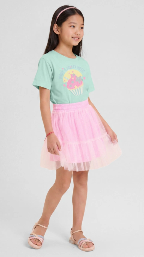 Saia Infantil Menina Glitter